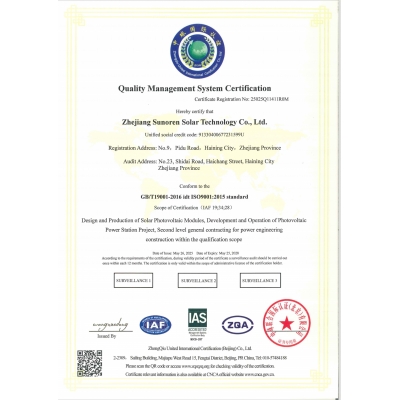 Quality Management System Certification